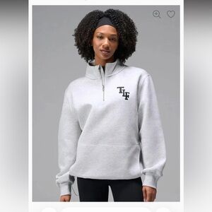 TIFF Women's Gray Half-Zip Sweatshirt